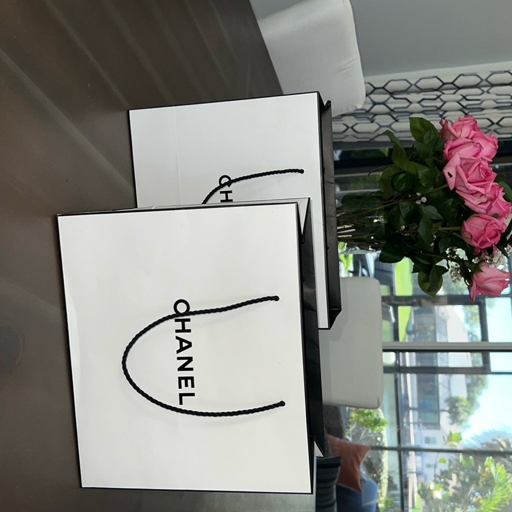 Chanel shopping bags 11.5”w x 9.87”h x5”d
